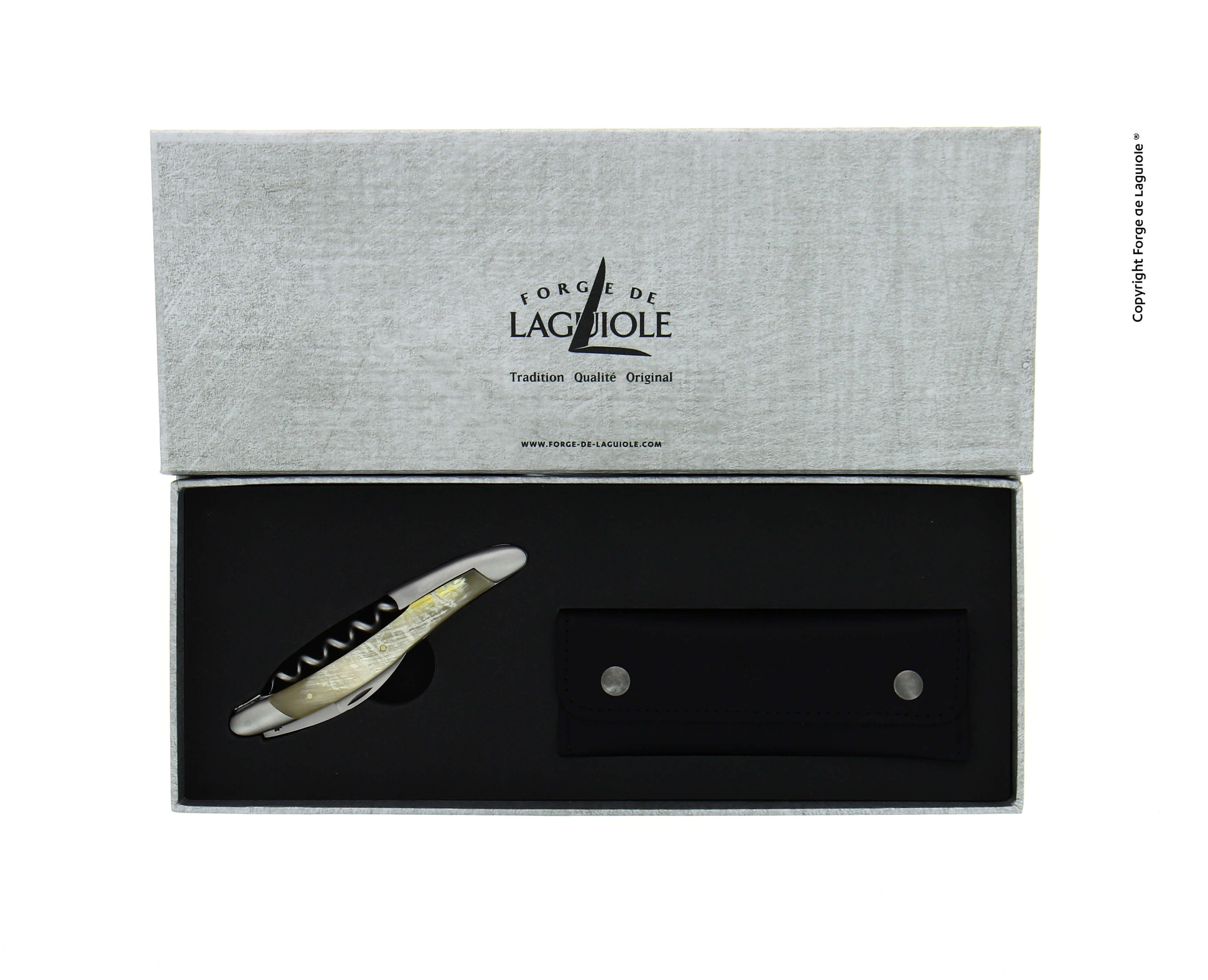 Forge De Laguiole Sommelier Aubrac Horn Satin viimeistely