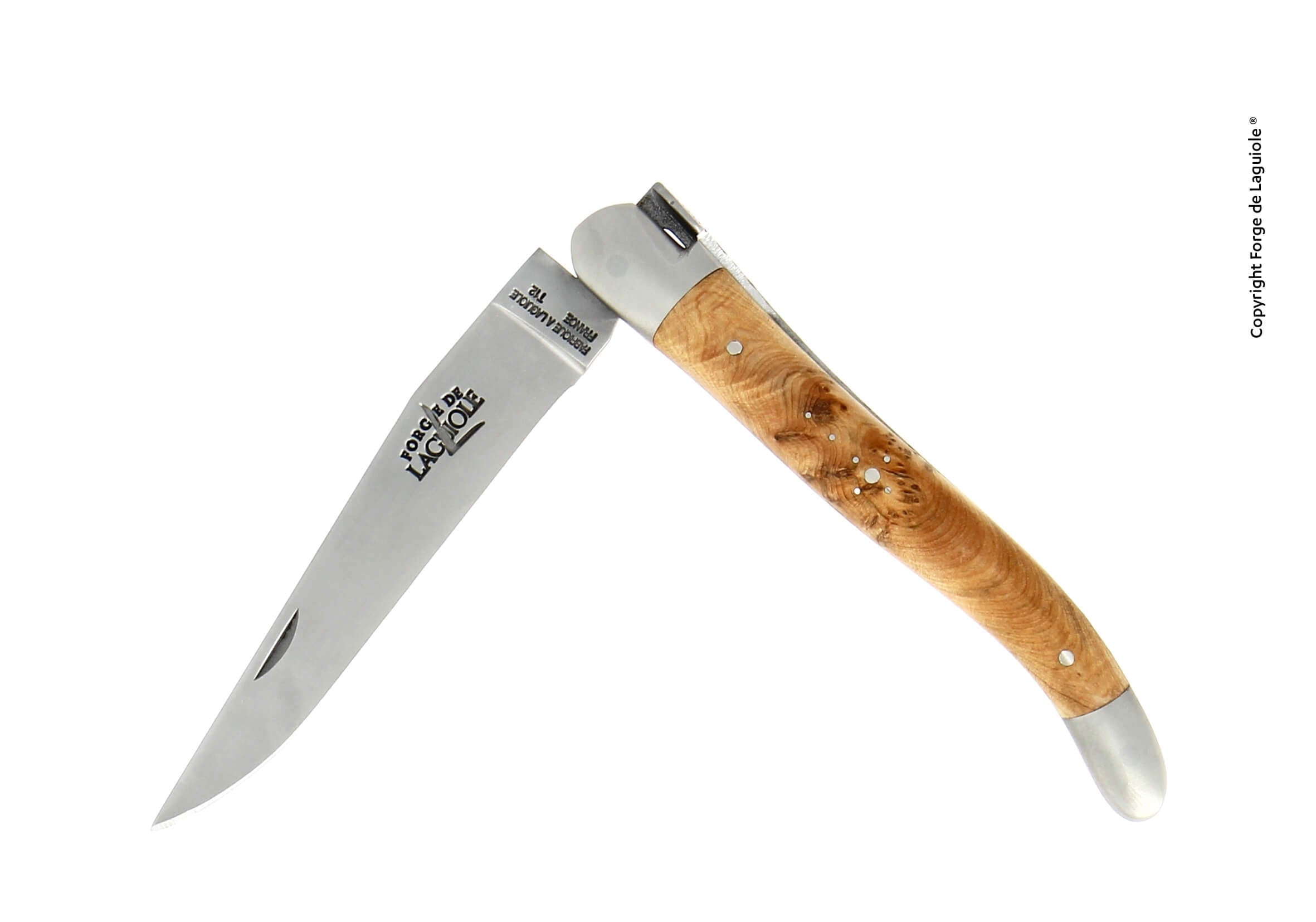 Forge De Laguiole -taskuveitsi, 11 cm, katajanpuukahva, mattapinta
