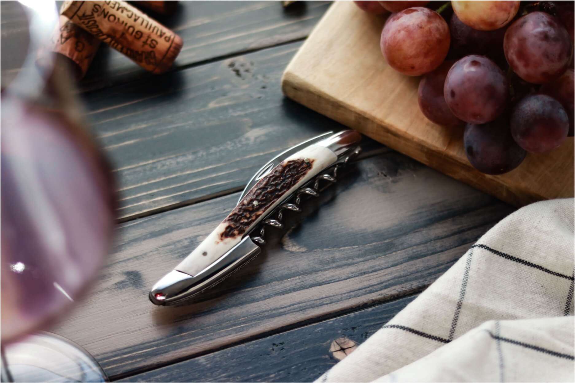 Forge De Laguiole Sommelier - Antler - Korkeakiillotettu viimeistely