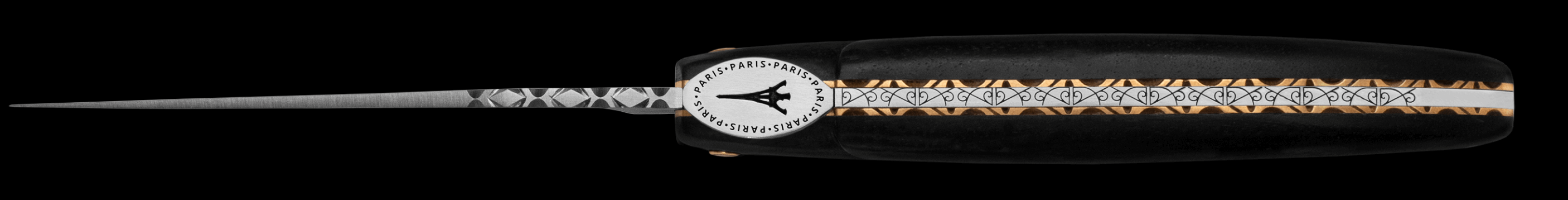 Laguiole En Aubrac - ORIGINE TOUR EIFFEL - Taskuveitsi eebenpuukahvalla