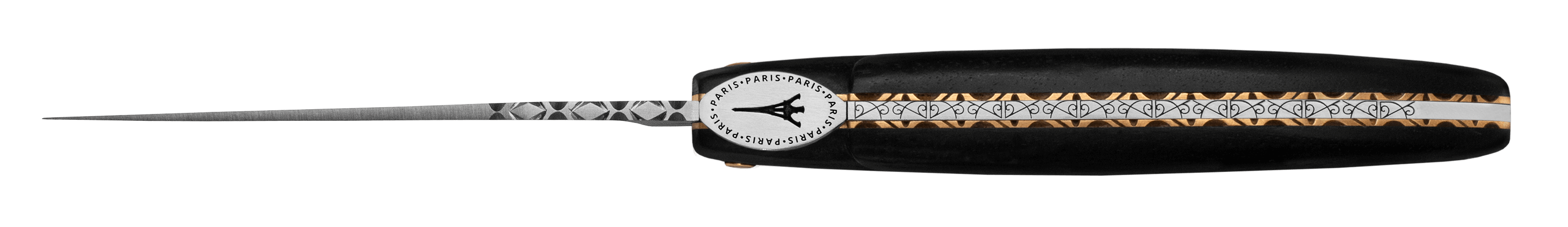 Laguiole En Aubrac - ORIGINE TOUR EIFFEL - Taskuveitsi eebenpuukahvalla