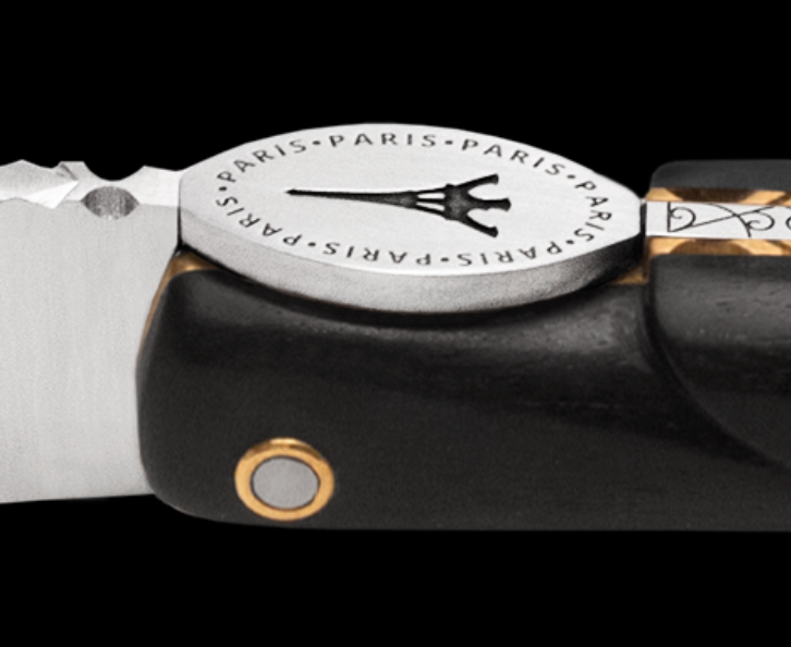 Laguiole En Aubrac - ORIGINE TOUR EIFFEL - Taskuveitsi eebenpuukahvalla