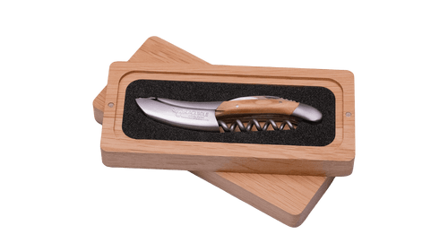 Classic Laguiole Sommelier from Laguiole En Aubrac with Olive Wood and Matte Finish