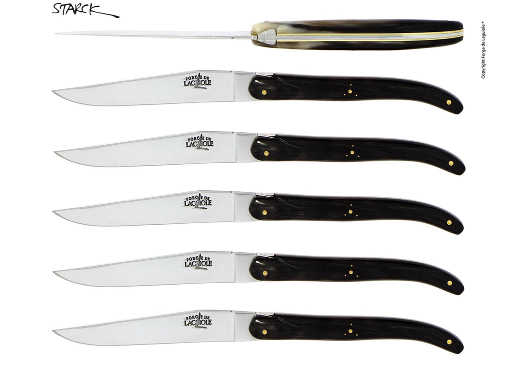 Philippe Starck suunnittelema Forge De Laguiole -veitsisetti