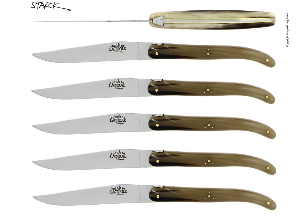 Philippe Starck suunnittelema Forge De Laguiole -veitsisetti